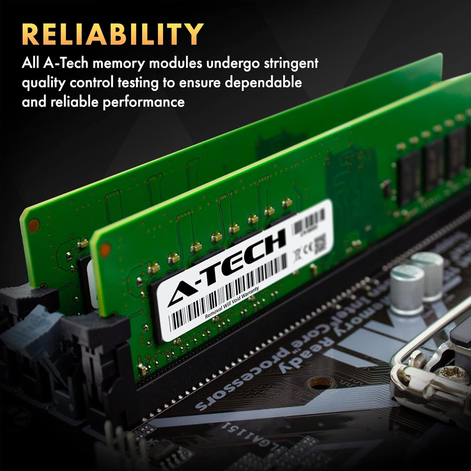 32GB (4X8Gb) DDR4 2666 Mhz UDIMM PC4-21300 (PC4-2666V) CL19 DIMM Non-Ecc Desktop RAM Memory Modules