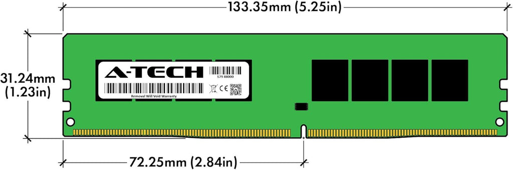 32GB (4X8Gb) DDR4 2666 Mhz UDIMM PC4-21300 (PC4-2666V) CL19 DIMM Non-Ecc Desktop RAM Memory Modules