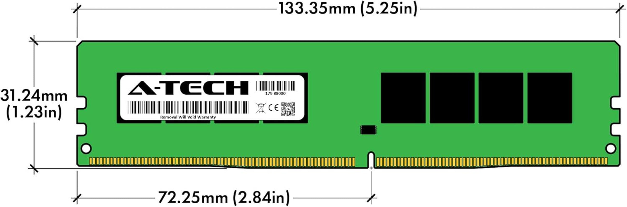 32GB (4X8Gb) DDR4 2666 Mhz UDIMM PC4-21300 (PC4-2666V) CL19 DIMM Non-Ecc Desktop RAM Memory Modules