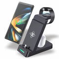 3-In-1 Docking Station with USB Type-C Cable for Samsung Galaxy S23 Ultra& S23, Black