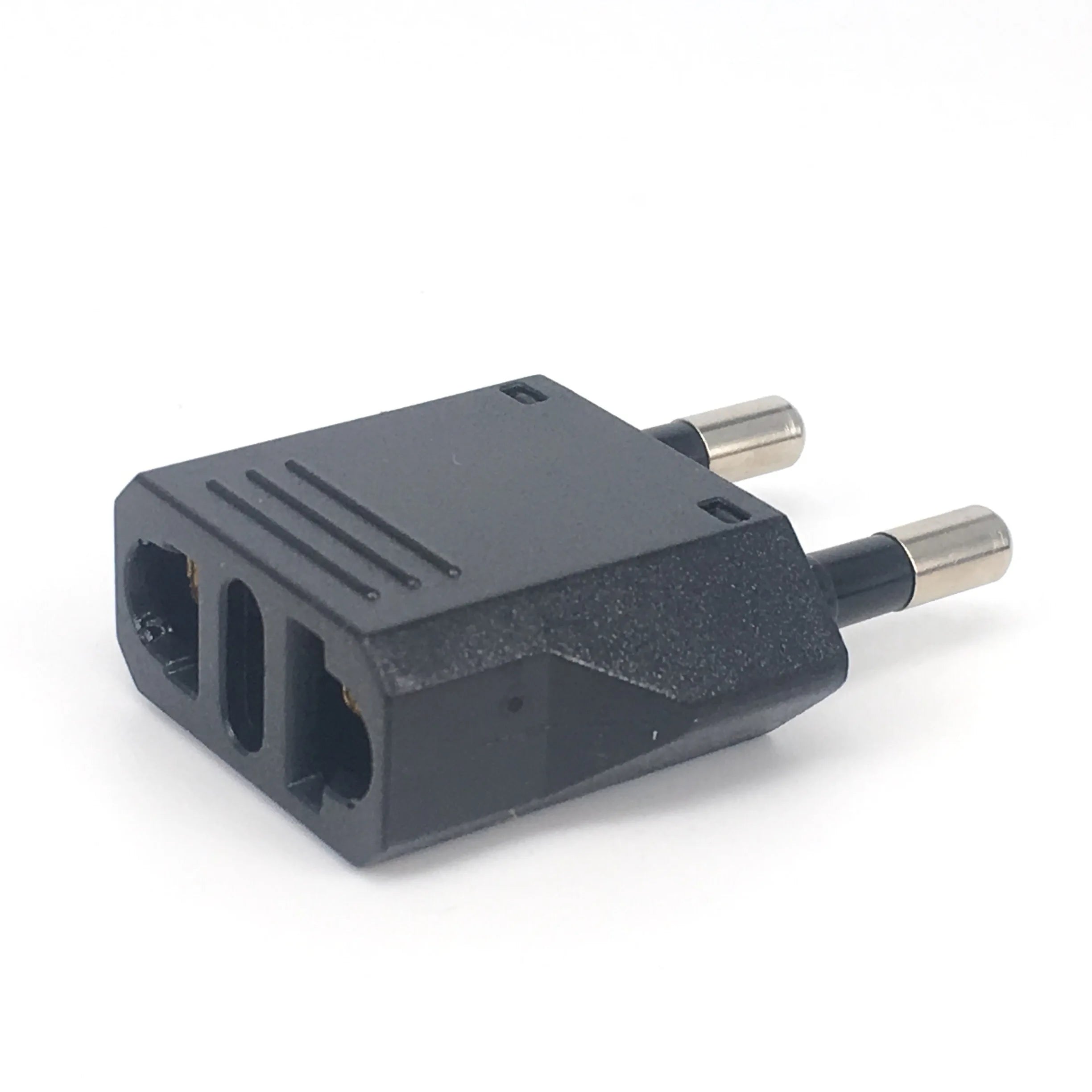 1 Pcs US to EU Euro Europe Plug Plug Converter 2 round Plug AC Converter Travel Adapter American US to EU Electrical Socket