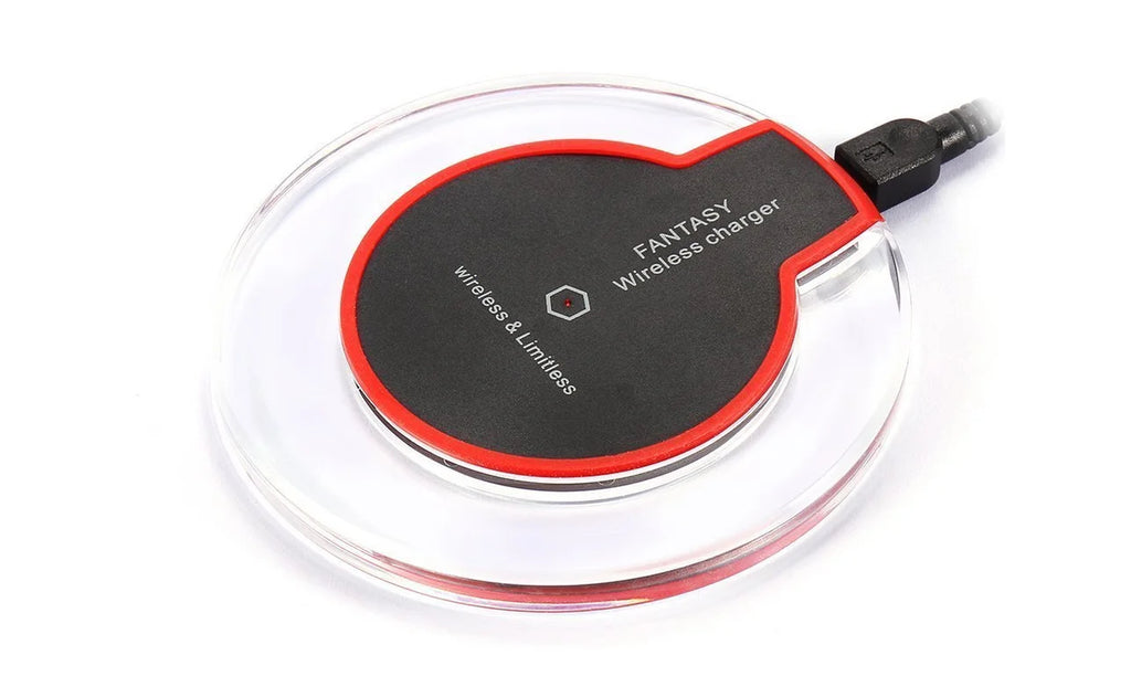 LED Wireless Charging Pad for Iphone and Android- Black
