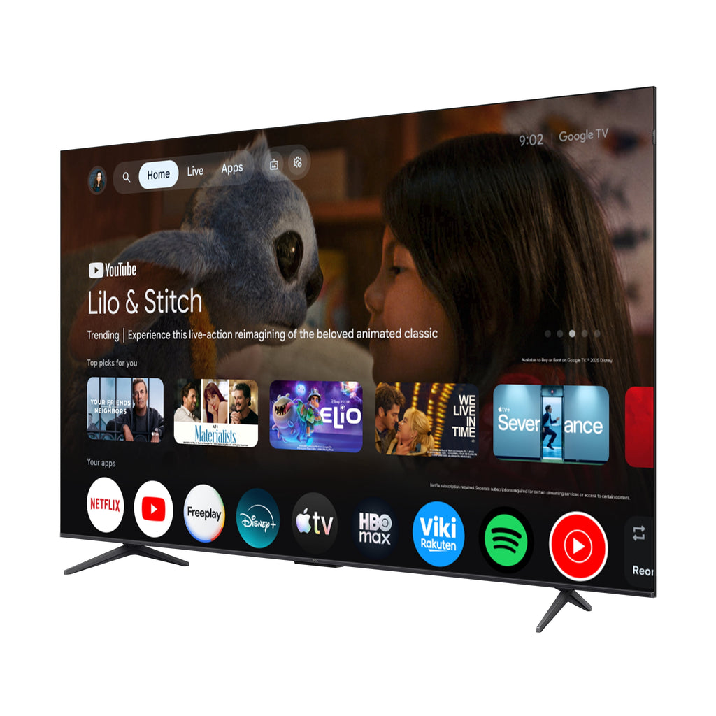 85Q651G 85” Q6 Class 4K UHD QLED TV 1X Quick Start Guide, 1X Power Cable, 2X AAA Batteries for Remote, 1X TV Remote, 2X TV Stands, 2X VESA Adapters, 4X Stand Screws